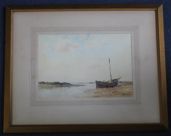 Gerald Ackermann (1876-1960) Blakeney Channel, 6.5 x 9.5in.